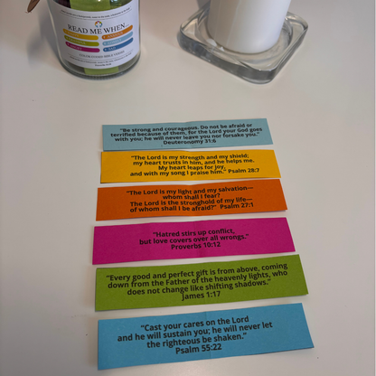 Colors of Faith: 96 days Bible Verses Color Coded Jar